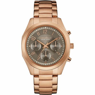 Ladies Caravelle New York Melissa Chronograph Rose Gold Watch 44L198  UK