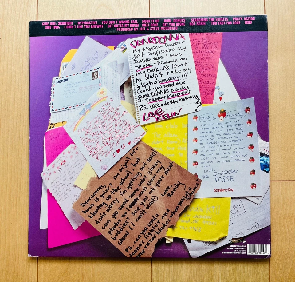 The Donnas / Get Skintight 12 дюймов винил 1999 LP Lookout! Records LK225 Nikki Sixx - Изображение 2 из 4