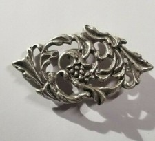 Vintage Silver Belt Buckle Made in USA