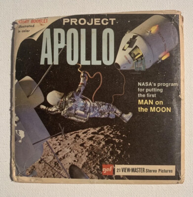 View-Master MAN ON THE MOON Apollo Project - B658 - 3 Reel Set + Booklet (V2)