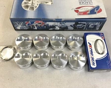 NEW JE PISTONS & RINGS for CHEVY ALL PRO 13 DEGREE HEADS 4.255 X 1.062 X .866