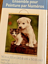Artists loft paint by number kit puppy and kitten 16 x 20 43 pc intermediate