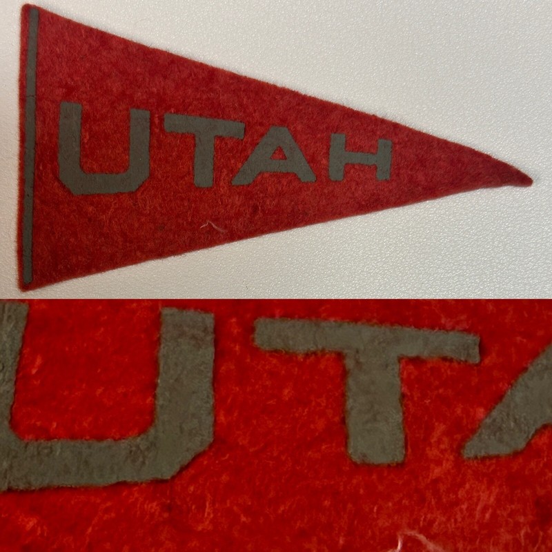 Vintage 1930’s Utah Utes Football MINI Pennant University 2.5x4.5 Inch