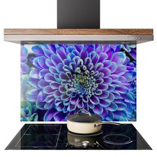 Glass Splashback Kitchen Tile Cooker Panel ANY SIZE Flower Plant Zoom Macro 0673