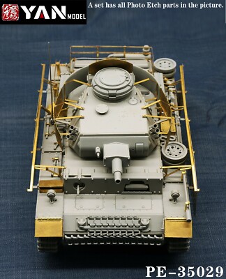 1/35 Panzer III Ausf.N Full Brass PE Set w/Schürzen Upgrade Set