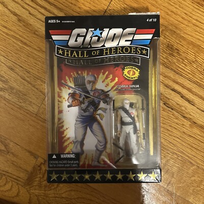 2008 GI Joe ARAH Hall of Heroes Storm Shadow Cobra Figure BRAND NEW SEALED