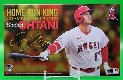Shohei Otani 2023 American League Home Run King Memorial Signed Postcard Japan