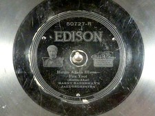 Edison Schellackplatte, Home Again Blues, H. Raderman's Jazz Orchestra, 78rpm