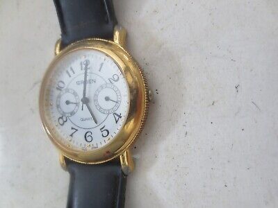 Gruen Chronograph Quartz Watch Goldtone model 23G-VX36 | eBay Gruen Chronograph Quartz Watch Goldtone model 23G-VX36 | eBay
