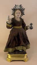 Bambino Di Praga Bambinello Gesù Cristo 42 Cm Ihs  Bambinello statua vestita