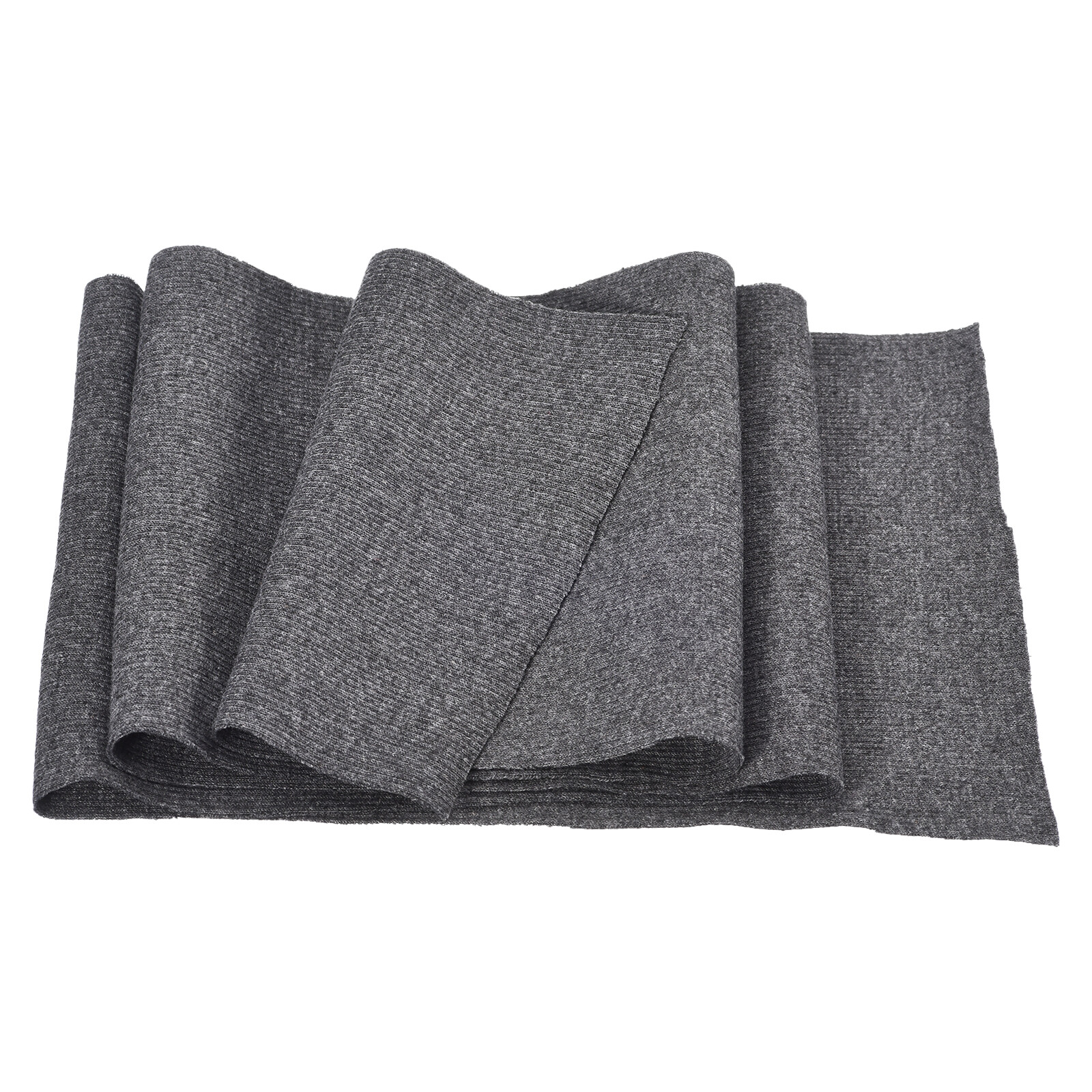 15cmx1m Elastic Cuff Ribbed Trim Cotton Fabric Knit Stretch Band Dark Grey