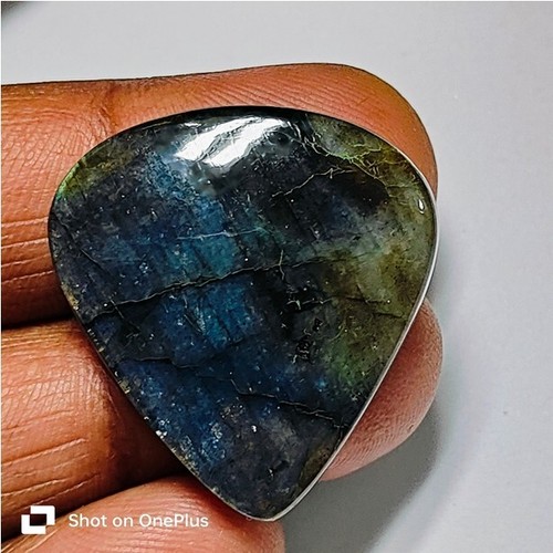 Piedra de labradorita arco iris natural labradorita cabujón piedra preciosa 33 quilates ME-10459 - Imagen 5 de 5