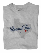 Round Top Texas TX Tex T-Shirt MAP