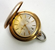 SWISS Colibri Mechanical Full Hunter Pocket Watch 17 Jewels Incabloc EXC WORKS 