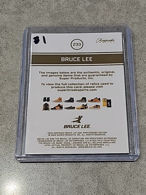 2024 Keepsake Bruce Lee 50th Anniversary Bruce Lee Dual Relic #233