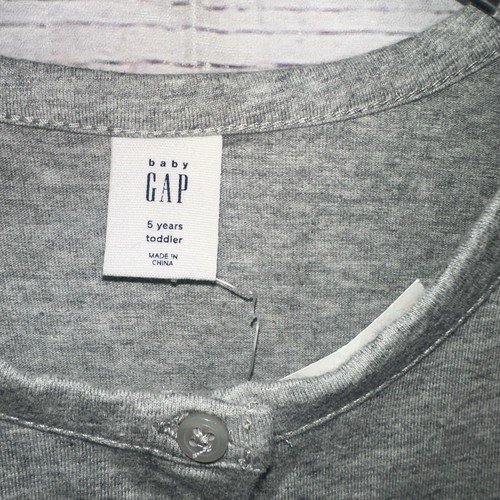 Gap Girls Sleeveless Grey Romper Size 5y Toddler - Picture 2 of 3