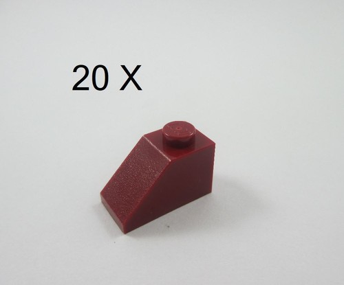 LEGO® Dark Red Slope 45 2 x 1 MOC Parts 3040 20pcs - Picture 2 of 12