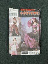 Simplicity 9966 Pattern Princess Gypsy Pirate Dress Misses 6 8 10 12 FF/UC