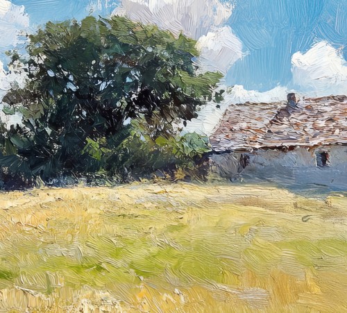 Rustic Farmhouse View 5"x7" Print on Matte Paper | Tranquil Landscape Art - Picture 5 of 7