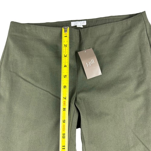 J. Jill Premium Bistretch Pants Womens 4P Petite Kale Green Pull On Trousers NWT - Picture 8 of 13