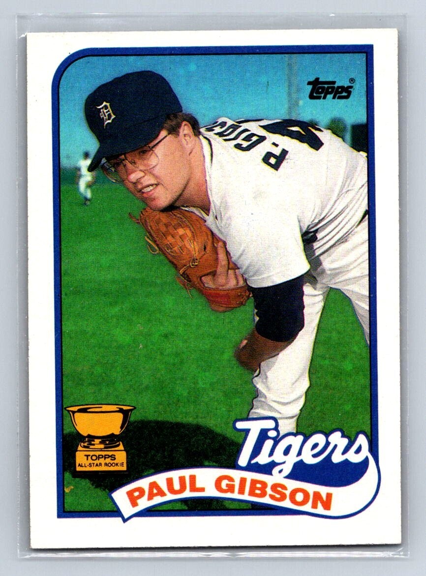 1989 Topps Paul Gibson Rookie Baseball Card #583 Gold Cup MLB | eBay