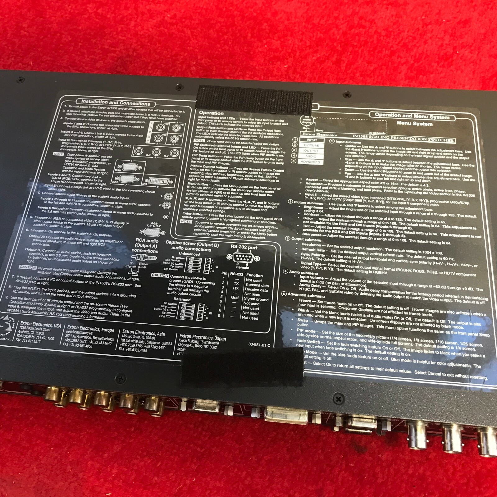 Extron IN1508 8 Input Scaling Presentation Switcher Scaler | eBay UK