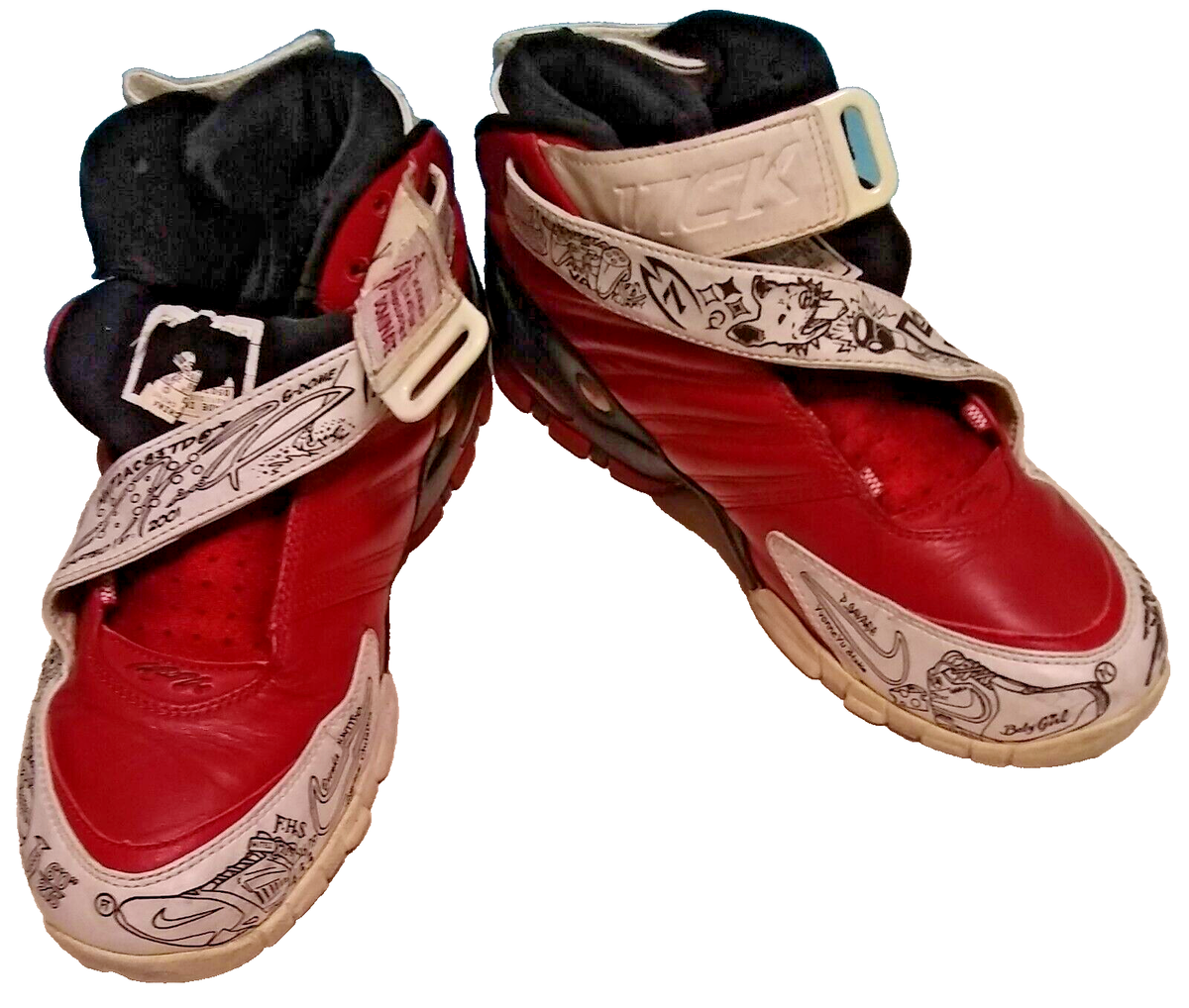 Nike Air Zoom Michael Vick 7 Sneakers Laser Dirty Bird 9.5 Red