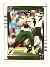 ZACH WILSON 2021 PANINI CLEARLY DONRUSS RATED ROOKIE NEW YORK JETS RC!!