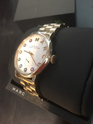 NWT Marc By Marc Jacobs Gold Tone Stainless Steel Crystal  display picture 1