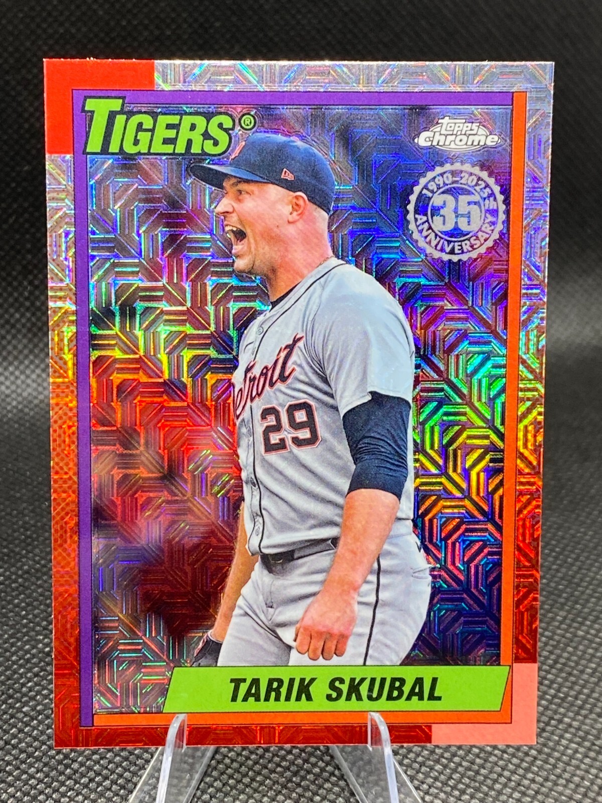 2025 Topps Series 2 - Tarik Skubal 90 Topps Chrome Silver Pack Mojo #T90C-117
