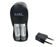 Jumbl AA/AAA NiMH Ultra Power Battery Charger with Batteries