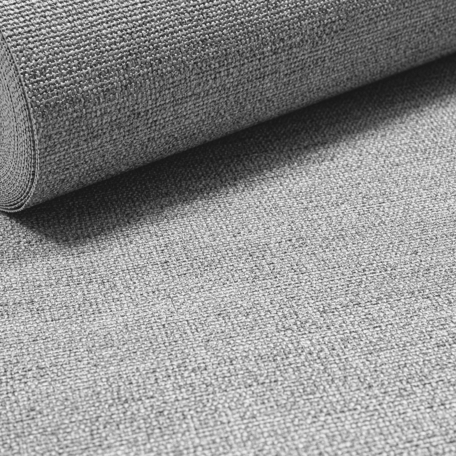 Plain Grey Wallpaper Thick Heavy Linen Effect Vinyl Bedroom Hallway Lounge