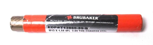 HERRAMIENTA BRUBAKER M12 x 1.50 4FL 2.00 THD Chaflán STFL T13960-89-B HSSV NUEVO - Imagen 6 de 8