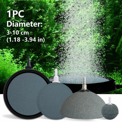 Aquarium Air Stone Disk Bubbles Fish Tank Pond Pump Aeration Oxygen Diffuser DIY - Picture 2 of 17