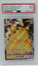 2020 Pokemon Vivid Voltage #44 - PSA MINT 9 - Full Art - PIKACHU VMAX -