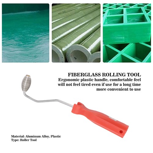 HG Fiberglass Roller Bubble Paddle Tool Aluminum Alloy Bubble Roller W/Plasti YT - Picture 3 of 18