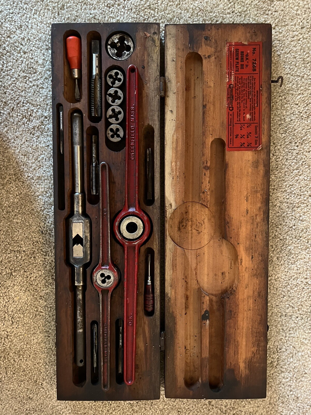 vintage greenfield tap and die set eBay