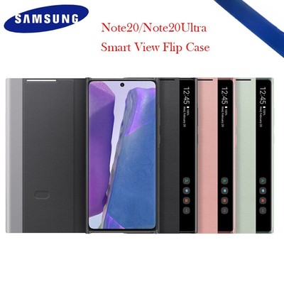 For Samsung Note20 ultra Smart View Cover Mirror Flip Leather Case EF-ZN985