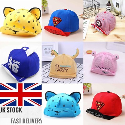 Jahre alt Mädchen Jungen Strand Cap Katze Baseball Cap Baby Sonnenhut Cartoon Tier