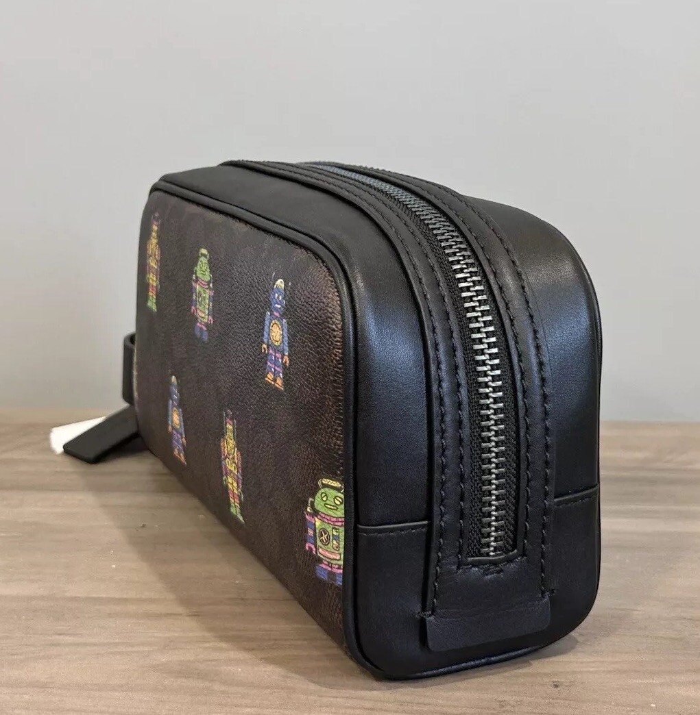 COACH CW199コズミックスモール ポーチ キャンバス＆レザー 未使用品