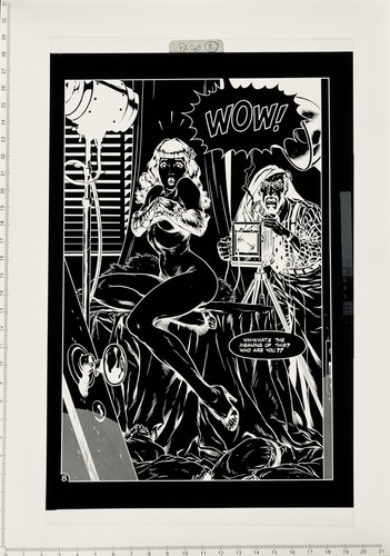 Dave Stevens Art Bettie Page Pacific Presents 2 Orig Printing Plate Negative 1/1 - Picture 3 of 8