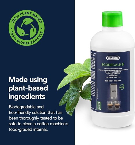 NEW DeLonghi EcoDeCalk Natural Descaler for Coffee Machines 16.90 oz SHIPS FREE - Picture 17 of 24