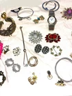 Vintage Costume Jewelry Lot Hobe Trifari Dior Watch Juliana Richard Kerr & More!