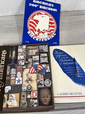 Lot Of 3 Various American History Books E3