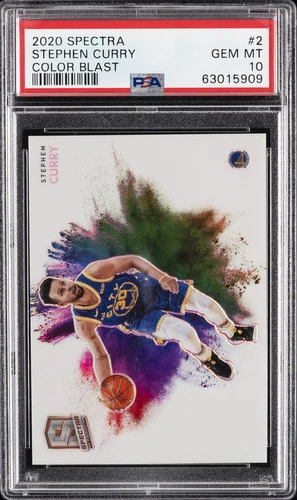 2020 PANINI SPECTRA COLOR BLAST #2 STEPHEN CURRY PSA 10
