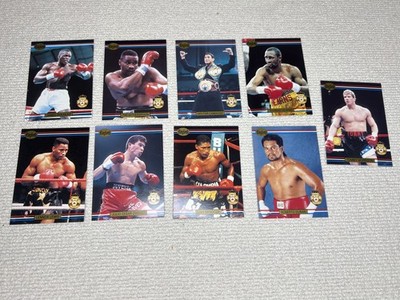1991 Ringlords Boxing Card Lot (9 Cards) Holyfield Tyson Camacho Chavez Lewis