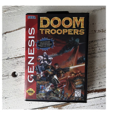 Doom Troopers (Sega Genesis, Playmates) Manual, Limited Edition, 2-Player