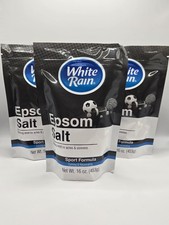 3X White Rain Epsom Salt Sport Formula Calming  Rejuvenating 16oz Bag 3 Bags 
