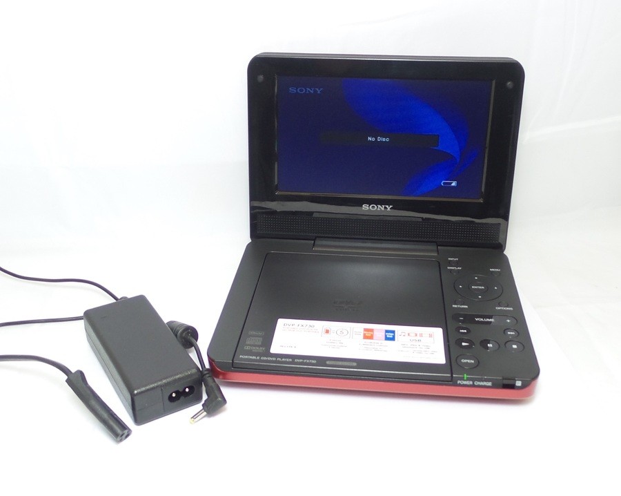 Sony Portable DVD Player with 7-in Display - Region 1 - - Red (DVP