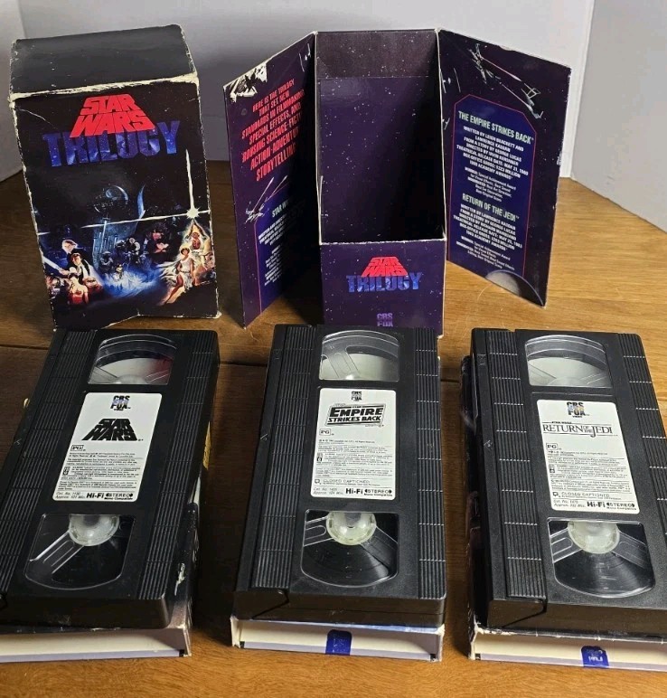 Star Wars Trilogy VHS Box Set (1990/1992) CBS FOX Video Original